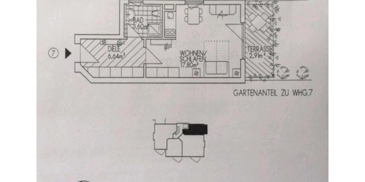 Erdgeschoßwohnung Bayreuth Altstadt - 1 Zimmer, 31 m&sup2;, 138.000&euro; | Angebot:27533891
