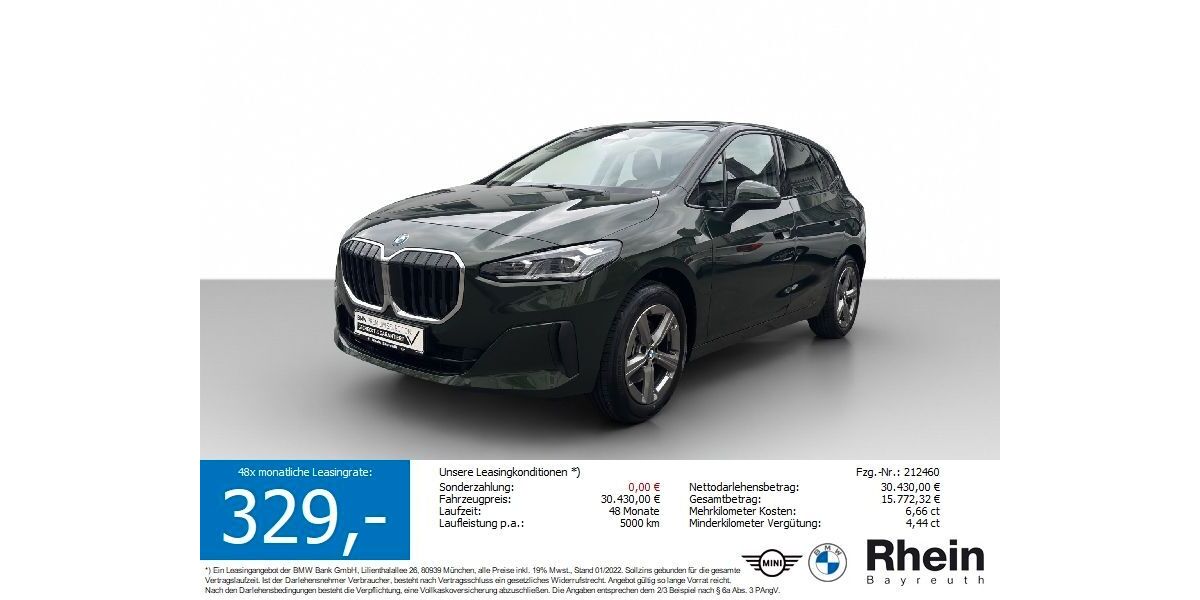 BMW 220 Active Tourer 4.674 km 30.220 &euro; Kulmbach 95326