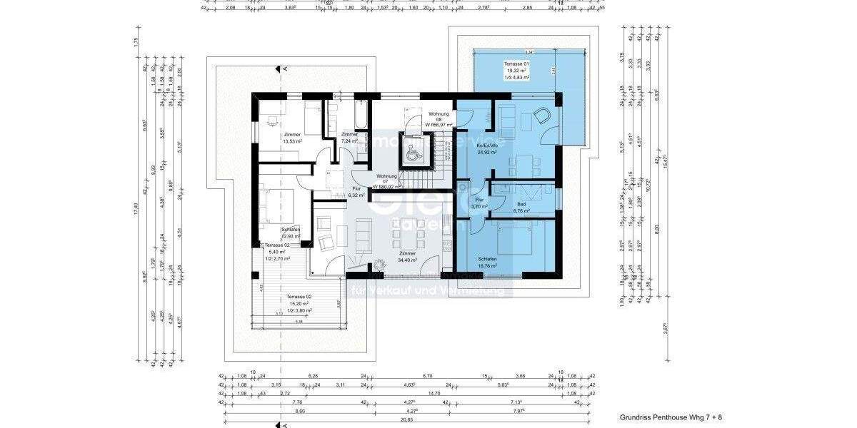 Etagenwohnung Bayreuth St. Johannis - 2 Zimmer, 57 m&sup2;, 317.607&euro; | Angebot:25725810