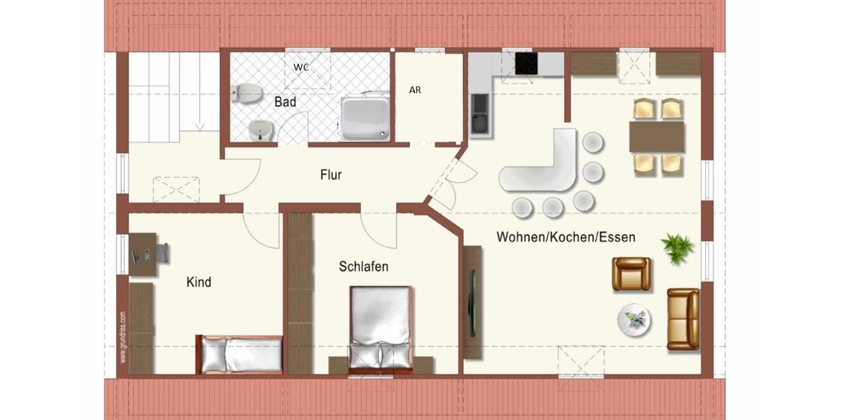 Etagenwohnung Mistelgau - 3 Zimmer, 85 m&sup2;, 680&euro; | Angebot:26660351