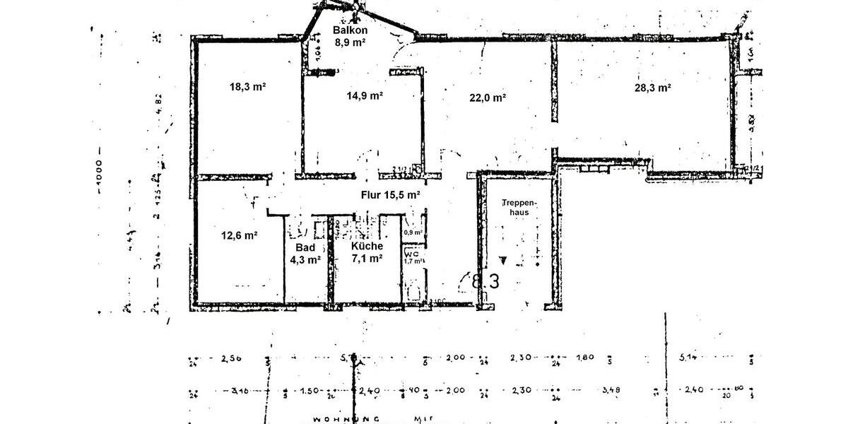 Etagenwohnung Neudrossenfeld - 5 Zimmer, 130 m&sup2;, 398.000&euro; | Angebot:26913915