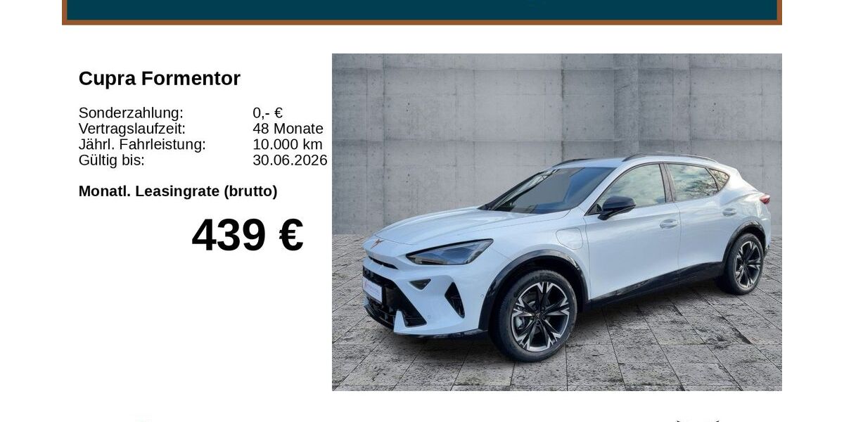 Cupra Formentor 5.000 km 41.890 &euro; Bayreuth 95448