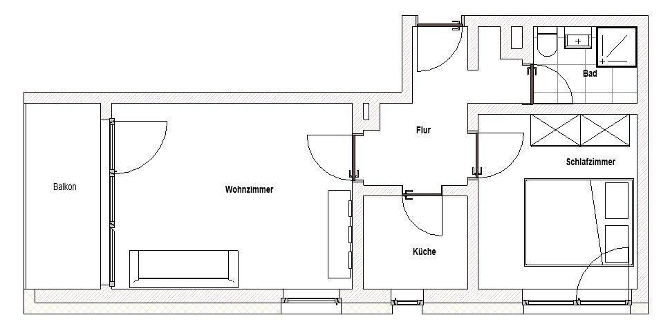 Etagenwohnung Bayreuth Meyernberg - 2 Zimmer, 52 m&sup2;, 199.999&euro; | Angebot:26032030