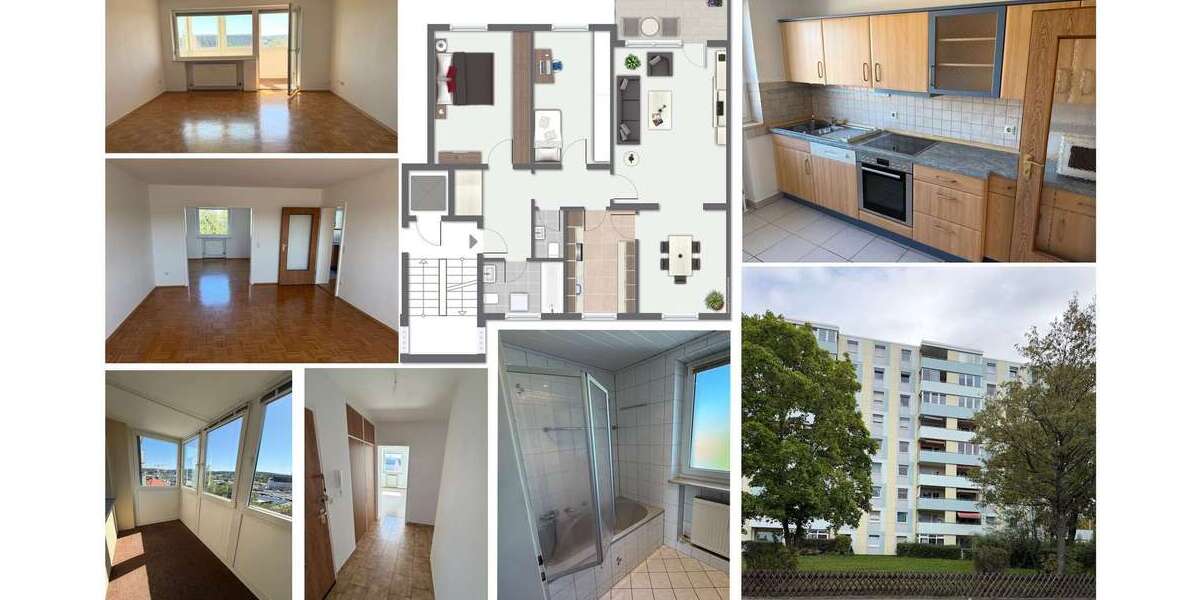 Etagenwohnung Bayreuth Altstadt - 3.5 Zimmer, 84 m&sup2;, 750&euro; | Angebot:27548690