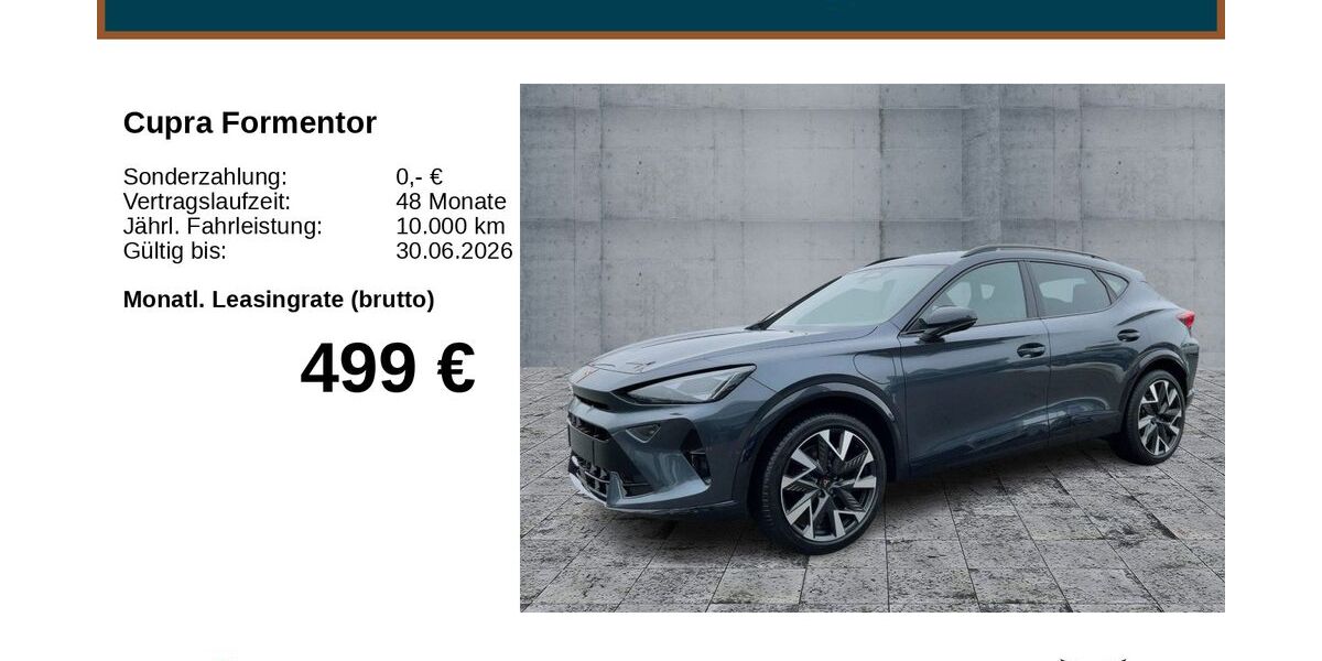 Cupra Formentor 1.060 km 44.890 &euro; Bayreuth 95448
