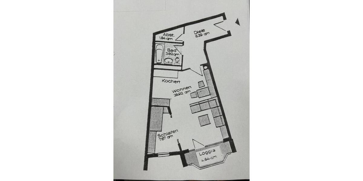 Etagenwohnung Bayreuth Hammerstatt - 1 Zimmer, 54 m&sup2;, 129.500&euro; | Angebot:26851193
