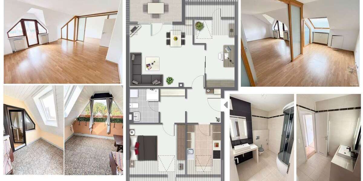 Etagenwohnung Bayreuth Bernecker Straße / Insel / Riedelsberg - 2 Zimmer, 74 m&sup2;, 225.000&euro; | Angebot:27495527