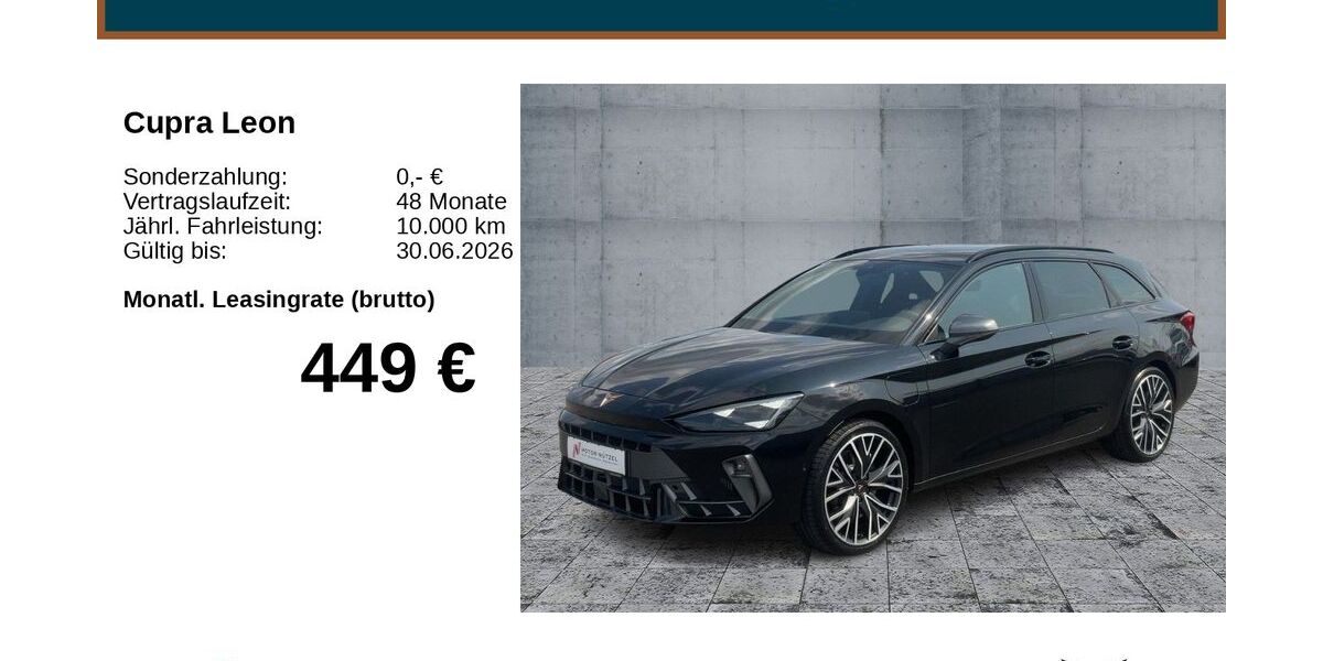 Cupra Leon 7.500 km 44.890 &euro; Bayreuth 95448