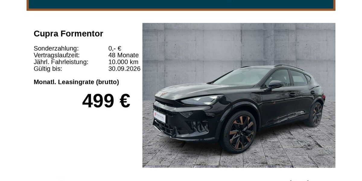 Cupra Formentor 4.000 km 47.990 &euro; Bayreuth 95448