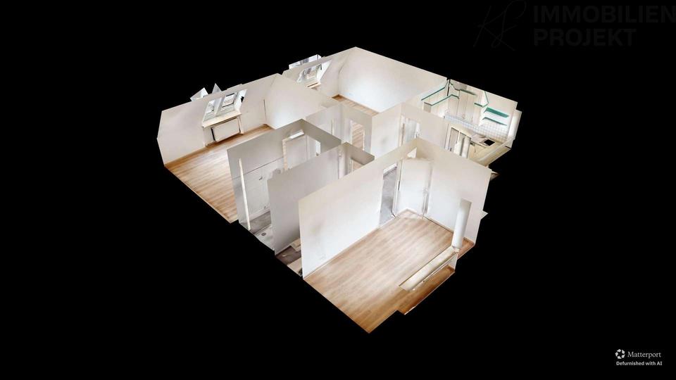 Dachgeschoßwohnung Bayreuth City - 3 Zimmer, 67 m&sup2;, 860&euro; | Angebot:25978582