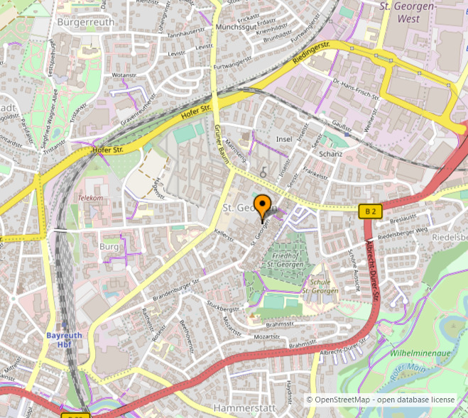 Gewerbeobjekt Bayreuth St. Georgen - 1 Zimmer, 47 m&sup2;, 660&euro; | Angebot:25733791