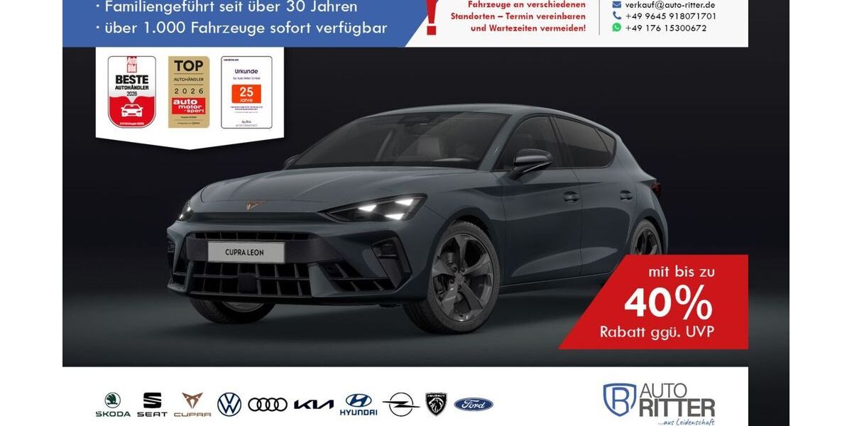 Cupra Leon 1.210 km 37.590 &euro; Eschenbach 92676