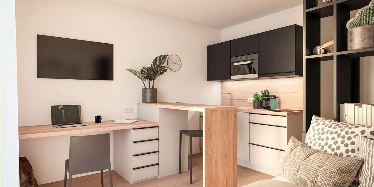 Etagenwohnung Bayreuth Altstadt - 1 Zimmer, 26 m&sup2;, 165.900&euro; | Angebot:24001635