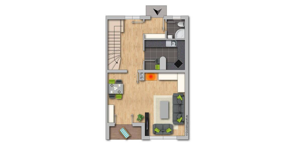 Reihenendhaus Bayreuth Grüner Baum - 4 Zimmer, 110 m&sup2;, 398.000&euro; | Angebot:26594687