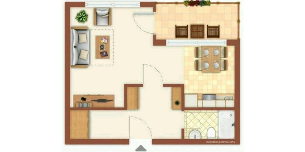 Etagenwohnung Bayreuth City - 1 Zimmer, 37 m&sup2;, 149.000&euro; | Angebot:26720838