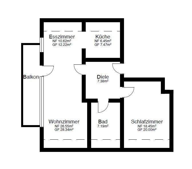 Etagenwohnung Bischofsgrün - 2 Zimmer, 149.000&euro; | Angebot:25741231