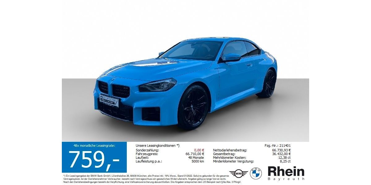 BMW M2 12.282 km 64.420 &euro; Bayreuth 95447