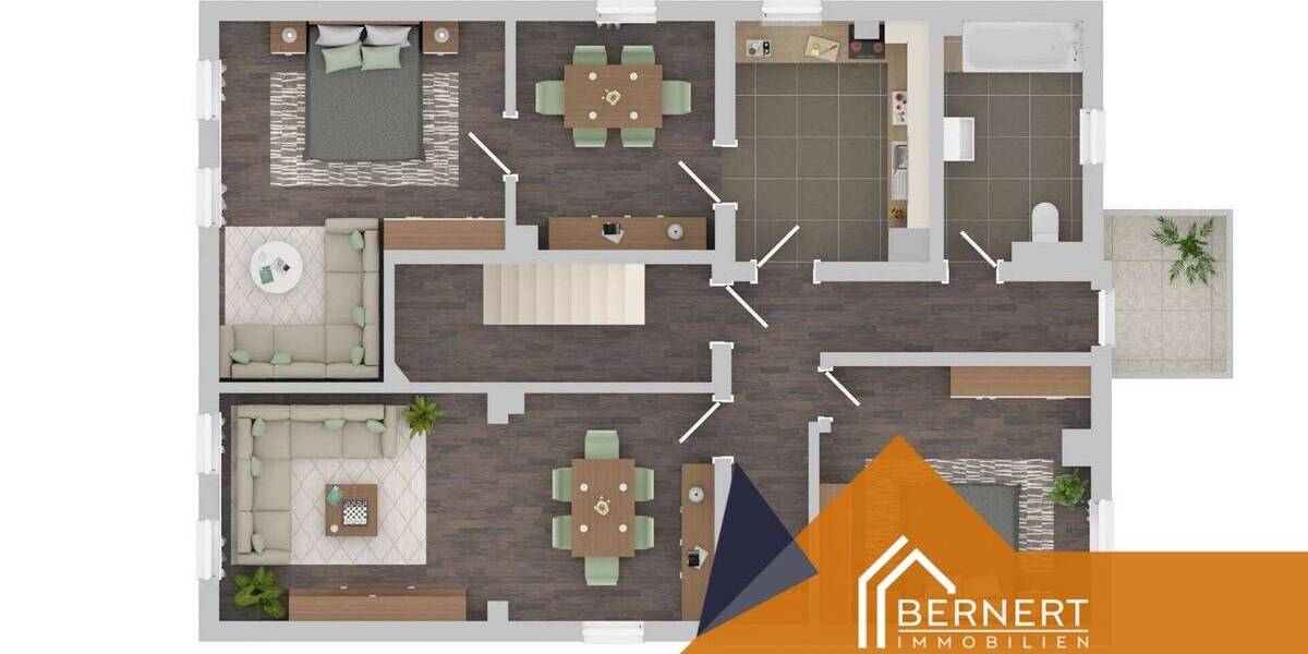 Etagenwohnung Kulmbach Blaich - 4 Zimmer, 100 m&sup2;, 290.000&euro; | Angebot:25689888