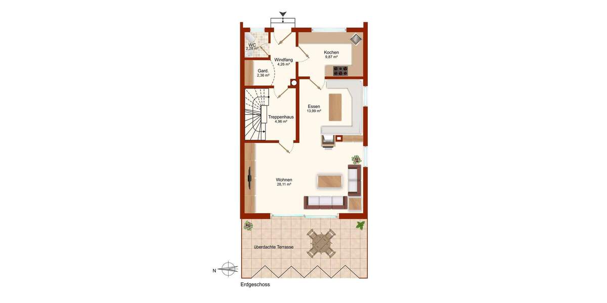 Doppelhaushälfte Hummeltal Pettendorf - 5 Zimmer, 145 m&sup2;, 445.000&euro; | Angebot:25821270