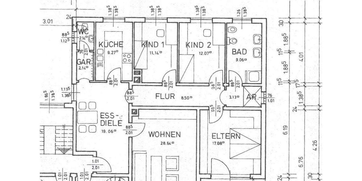 Etagenwohnung Kulmbach Blaich - 4 Zimmer, 121 m&sup2;, 269.000&euro; | Angebot:26155300