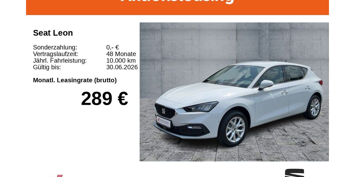 Seat Leon 1.500 km 30.899 &euro; Bayreuth 95448
