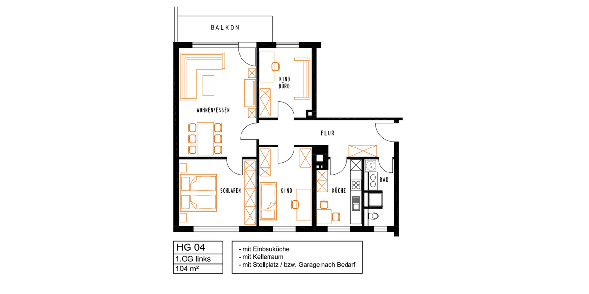 Etagenwohnung Bayreuth Altstadt - 4 Zimmer, 104 m&sup2;, 900&euro; | Angebot:25852678