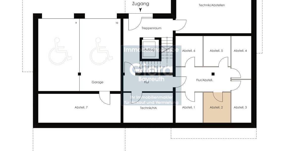 Etagenwohnung Bayreuth St. Johannis - 2 Zimmer, 50 m&sup2;, 251.856&euro; | Angebot:25796140