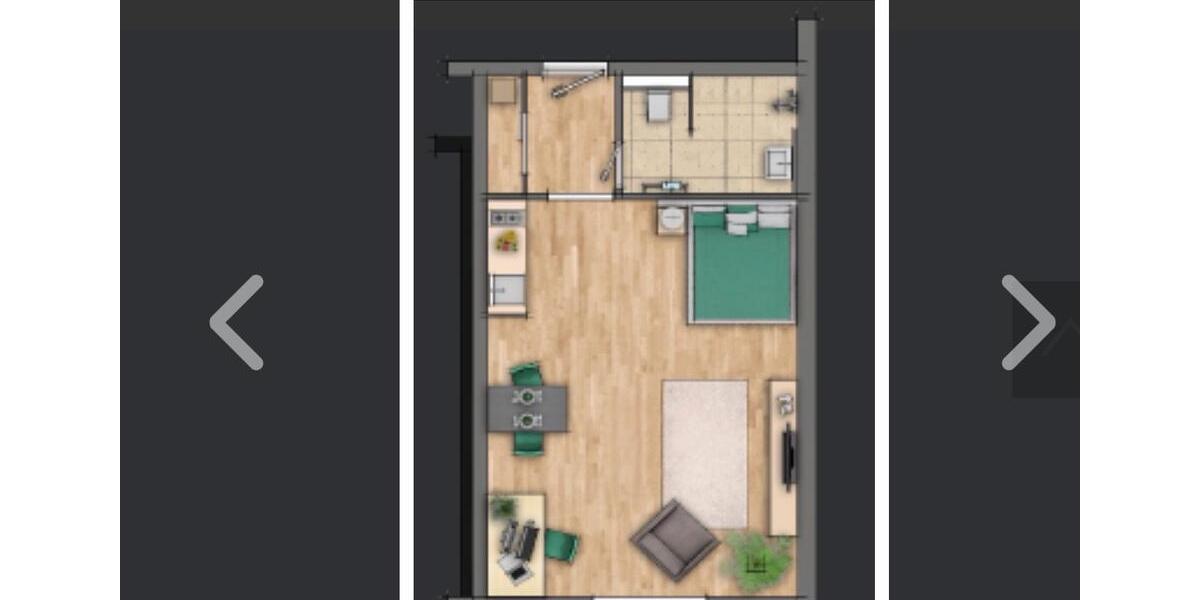 Etagenwohnung Bayreuth Bernecker Straße / Insel / Riedelsberg - 1 Zimmer, 36 m&sup2;, 562&euro; | Angebot:25750457