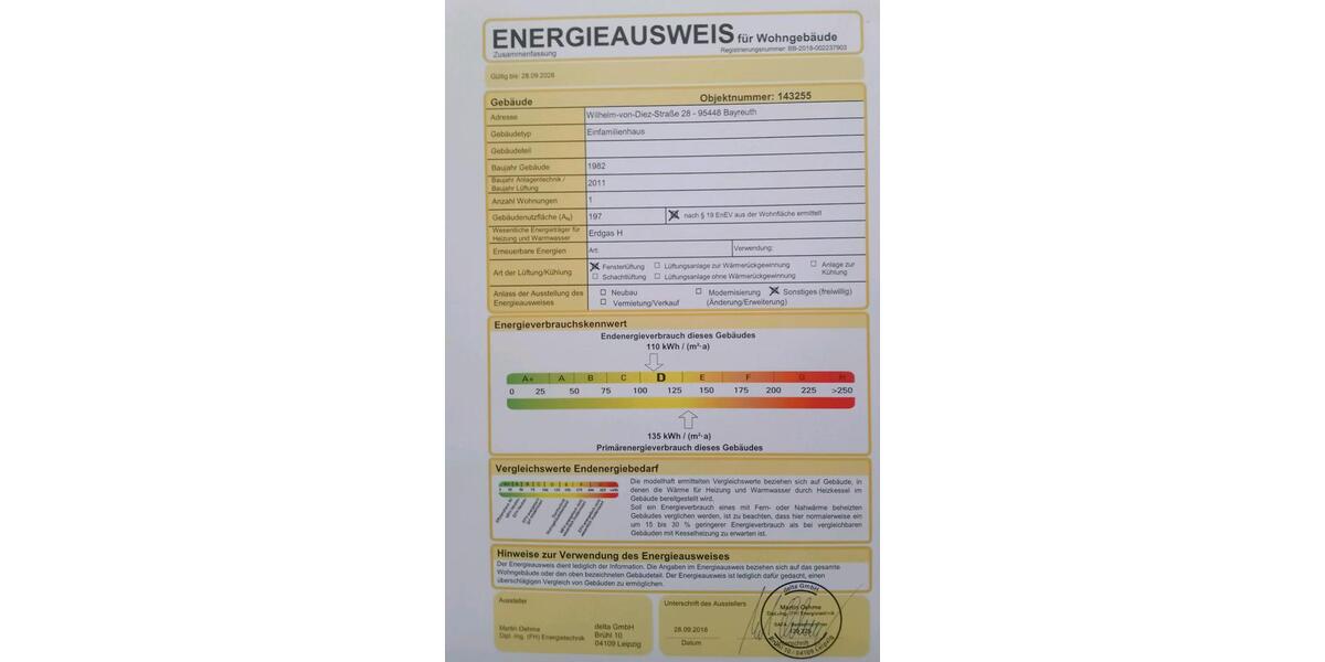 Reihenhaus Bayreuth Bernecker Straße / Insel / Riedelsberg - 6 Zimmer, 143 m&sup2;, 390.000&euro; | Angebot:27164044