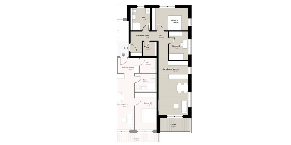 Etagenwohnung Kulmbach Blaich - 3 Zimmer, 82 m&sup2;, 395.000&euro; | Angebot:25707322